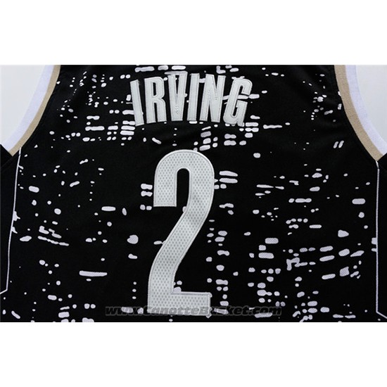 Maglia Luci Della Citta Cleveland Cavaliers Kyrie Irving #2 Nero